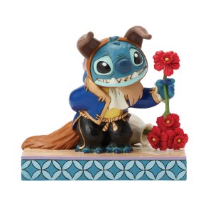 Stitch som Udyret med rose 
