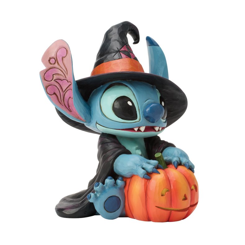 Stitch med Gr�skar - Jim Shore halloween 