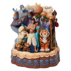 Jasmin, Genie, Sultanen, Aladdin,  Abu