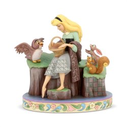  Aurora Briar Rose Playful Pantomime - White Woodland 