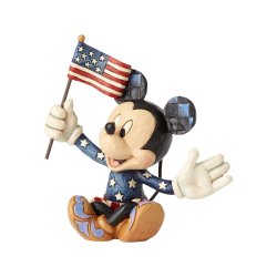 Mickey Mouse med flag
