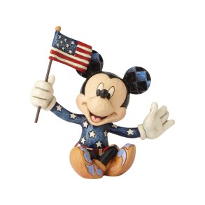 Mickey Mouse med flag