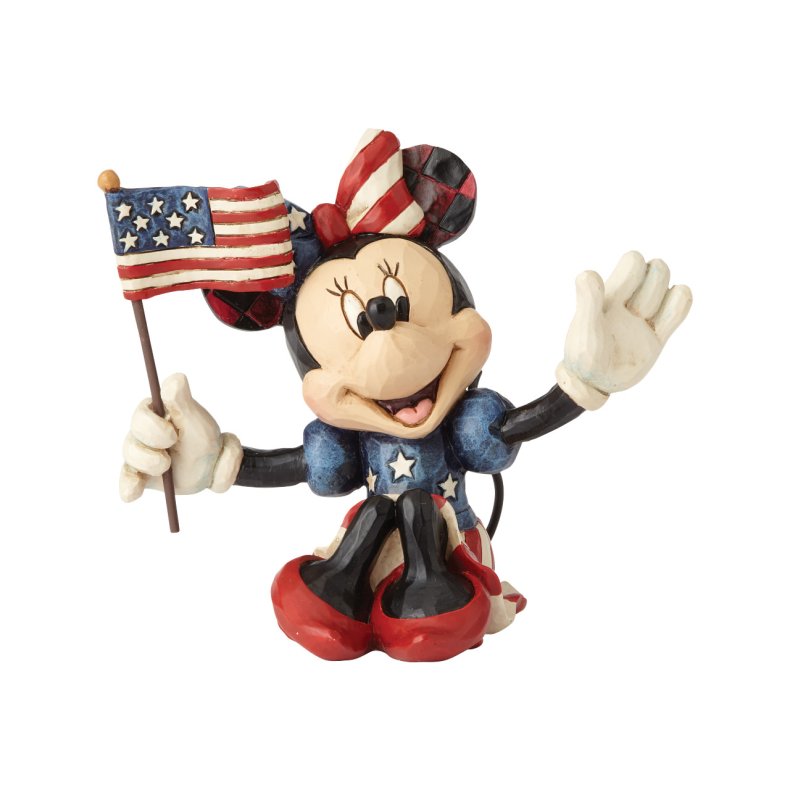 Minnie Mouse med flag