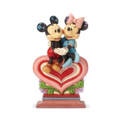 Minnie og Mickey p hjerte  Jim Shore 