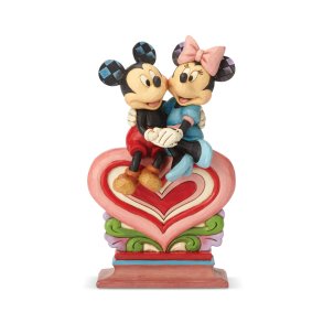 Minnie og Mickey p hjerte  Jim Shore 