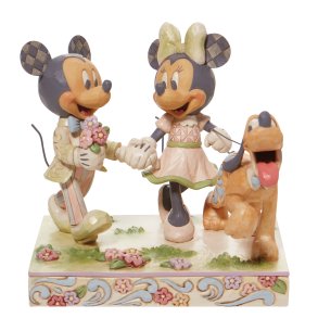 Mickey, Minnie og Pluto - White Woodland 