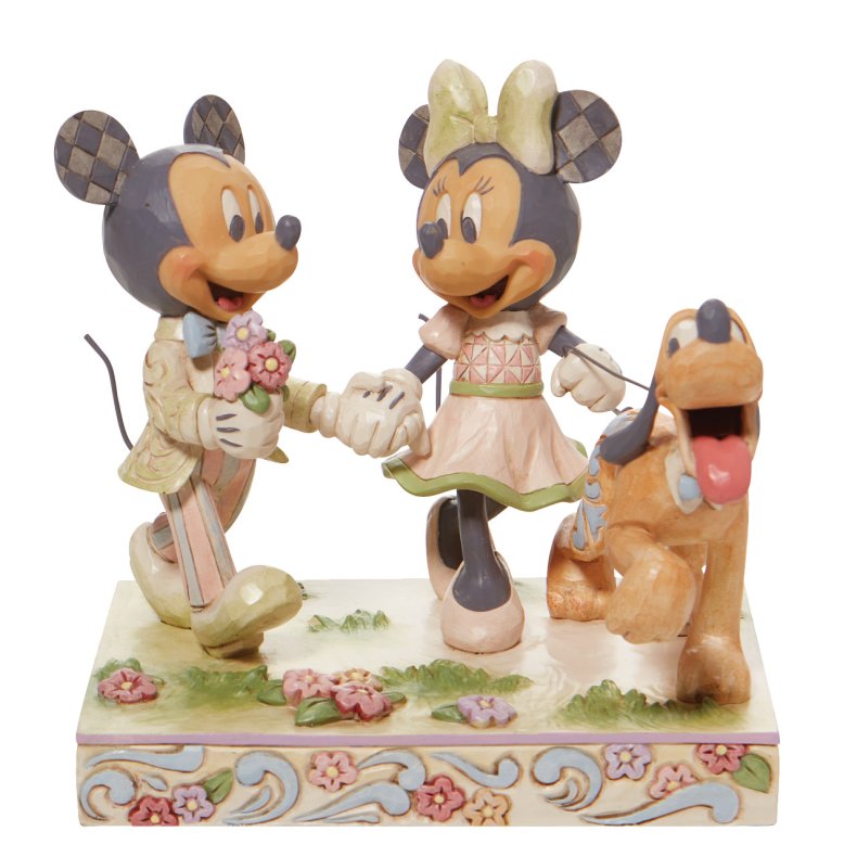 Mickey, Minnie og Pluto - White Woodland 
