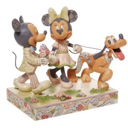 Mickey, Minnie og Pluto - White Woodland 