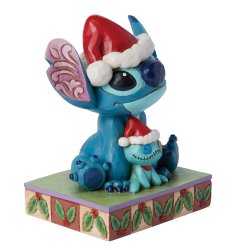Stitch og Scrump Julefigur 