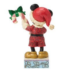 Mickey Med Julestok Jim Shore Jul 