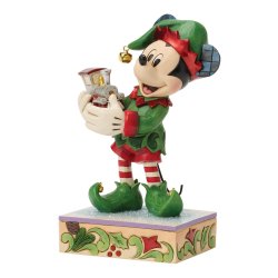 Mickey som Elf med tog - Jim shore Jul 