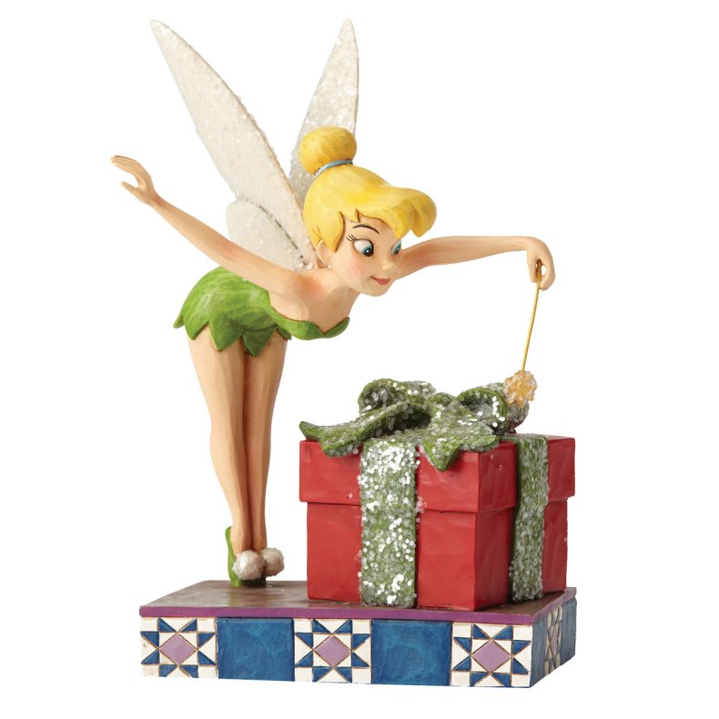 Tinkerbell med julegave - Fe - Klokkeblomst 