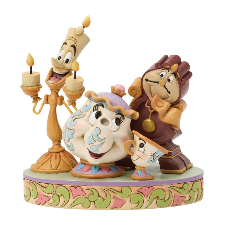 Mrs Potts, Lumiere, Chip &amp; Cogsworth Jim Shore 