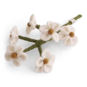 Hvide Blomster i Filt - Gry og Sif
