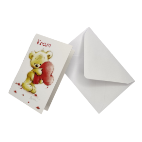 Bamse Kram - Kort med Kuvert