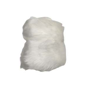 Hvid Pels-Look b�nd Dekoration - Kreativ Hobby