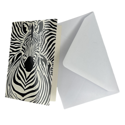 Zebra - Kort med Kuvert