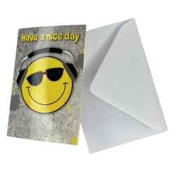 Smiley - Kort med Kuvert