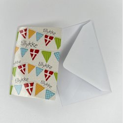 Flagranke - Kort med Kuvert