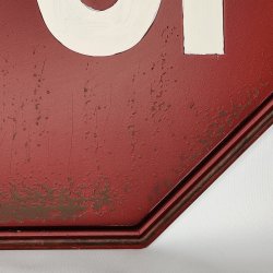"STOP" Metal skilt til v�g