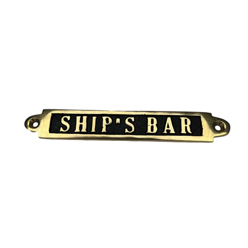 Ships bar Skilt i Messing