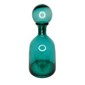 Turkis Glas Vase med l�g (J-Line)