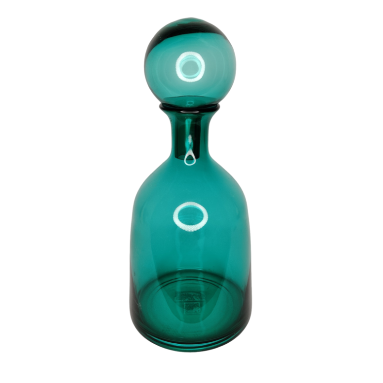 Turkis Glas Vase med l�g (J-Line)