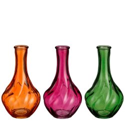 Glas vase med farve - Cerise 