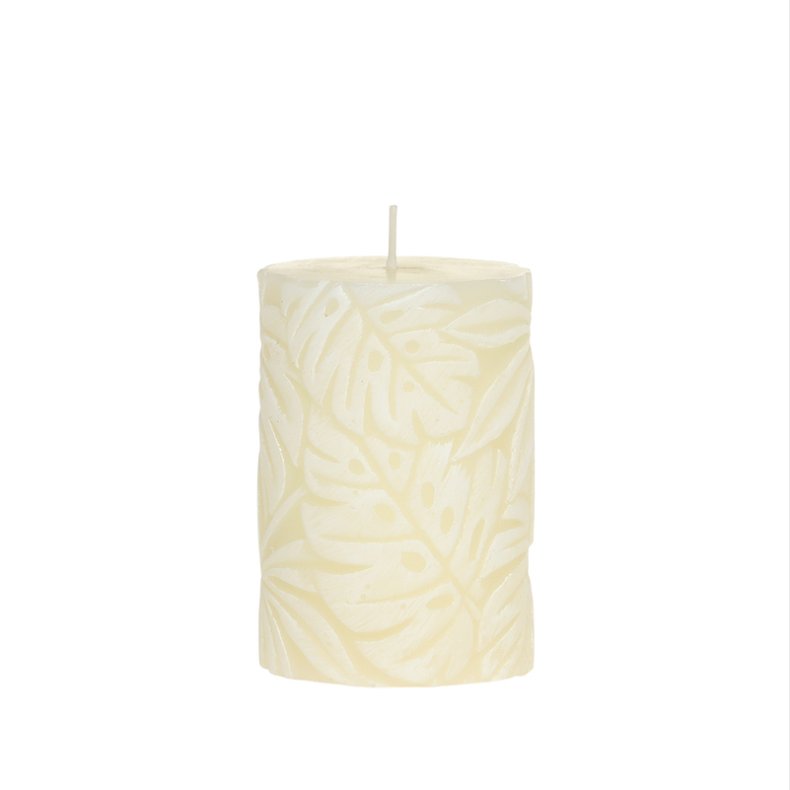 45 t Creme Bloklys m. Bladmnster