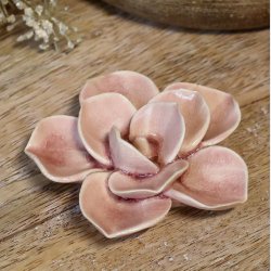 Rosa Deco Blomst 7 cm - Chic Antique