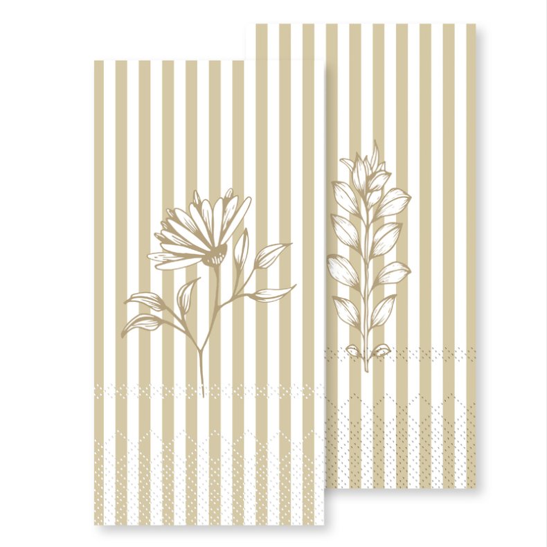 Honning med Stribe - Serviet (Chic Antique) 