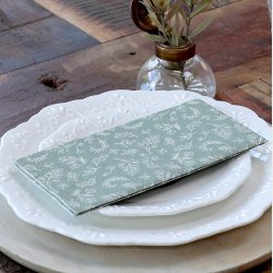 Gr�n med blade  - Serviet (Chic Antique) 