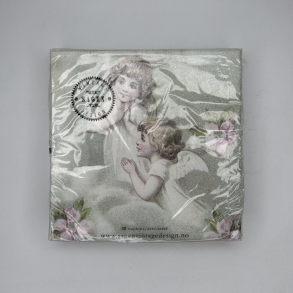 Romantisk Engle Serviet (Sagen Vintage Design) 