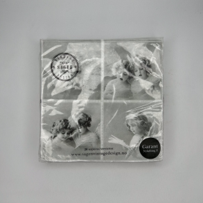  4 x Engle motiv Serviet (Sagen Vintage Design) 