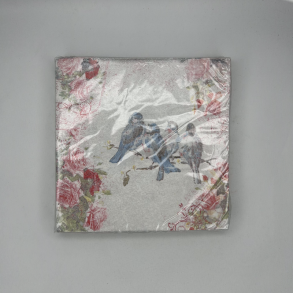 Romantisk Fugle Serviet (Chic Antique)