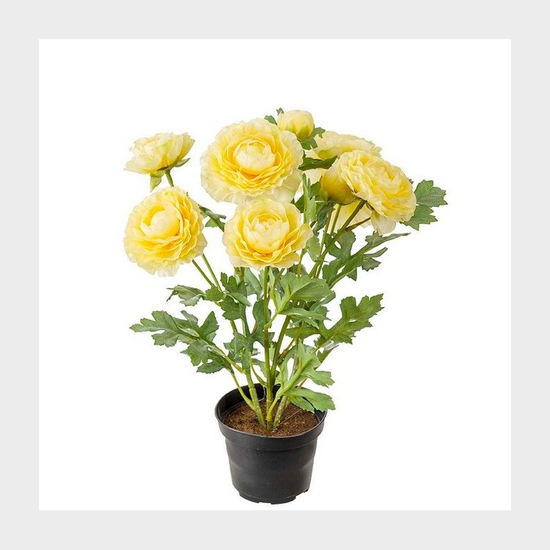 Ranunkel Pastel Gul - Plante Kunstig Blomst 
