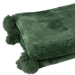 Gr�n Pompom Plaid - (J-Line) 