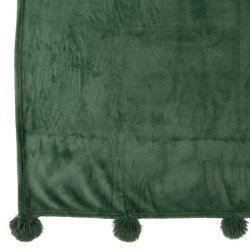 Gr�n Pompom Plaid - (J-Line) 