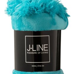 Turkis Pompom Plaid - (J-Line) 