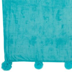 Turkis Pompom Plaid - (J-Line) 