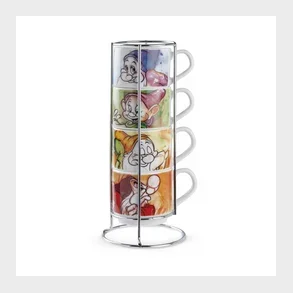 4 stk Disney Kopper med stativ - REST SALG