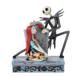 Jack og Sally Gravsten - Nightmare Before Christmas