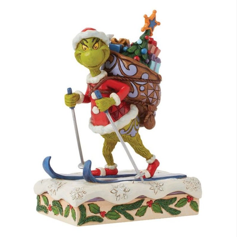 Grinch p ski med pakker