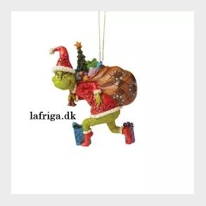 Grinch Med s�k p� ryggen med julepynt - Grinchen jul