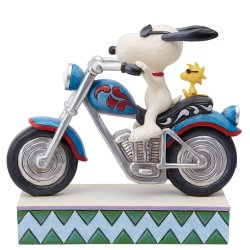 Snoopy  p� Motorcykel - Peanuts 