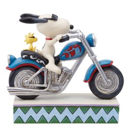 Snoopy  p� Motorcykel - Peanuts 