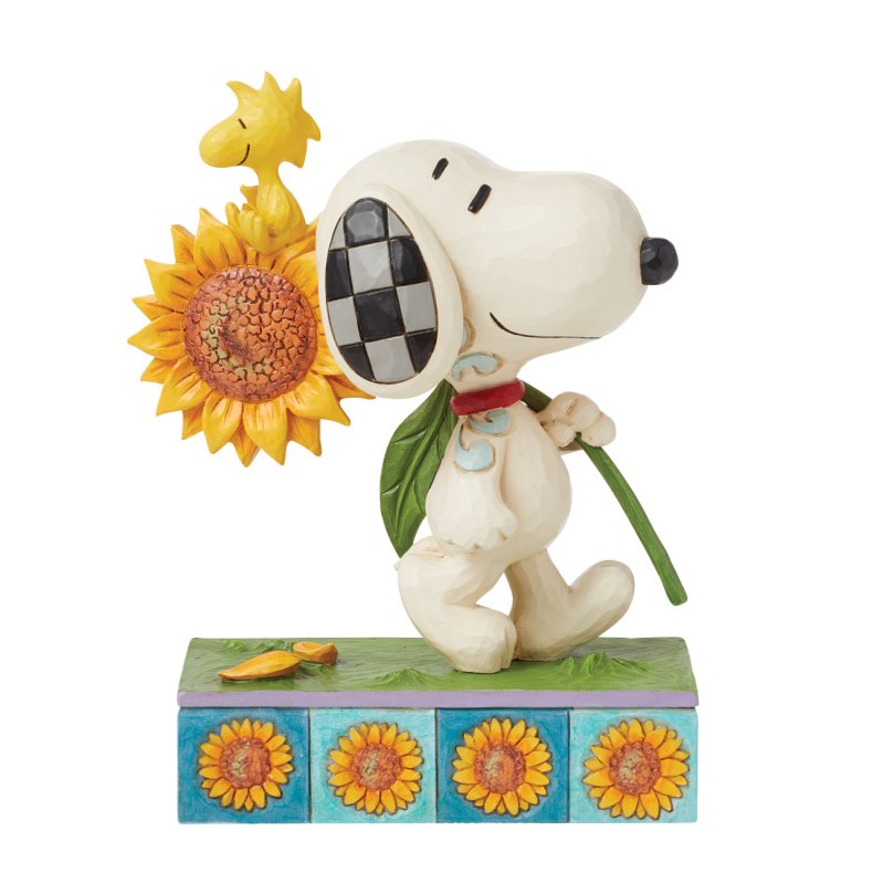 Nuser - Snoopy med solsikke - Peanuts