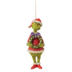 Grinch med grankrans Ornament 