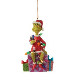 Grinch med Lyskde Ornament 