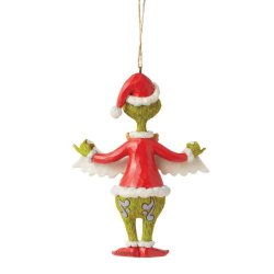 Grinchen med banner Ornament